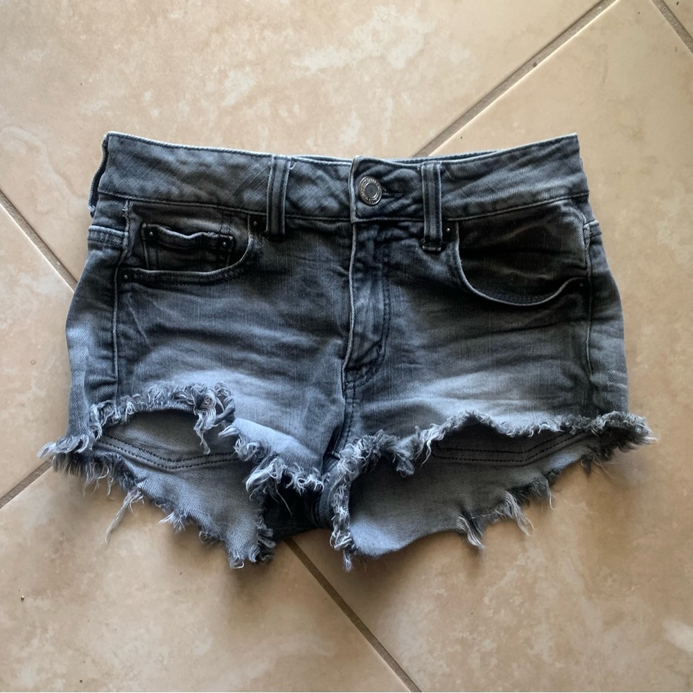 american eagle denim shorts